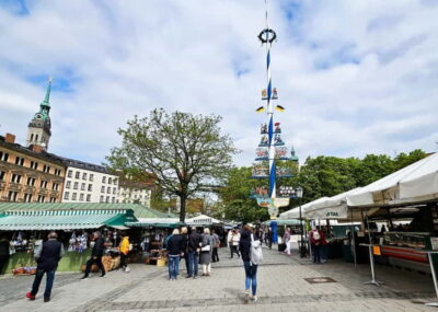 München: Vegetarische Viktualienmarkt-Probiertour Deutsch - Starting at the Fischbrunnen: a smooth launch from Marienplatz
