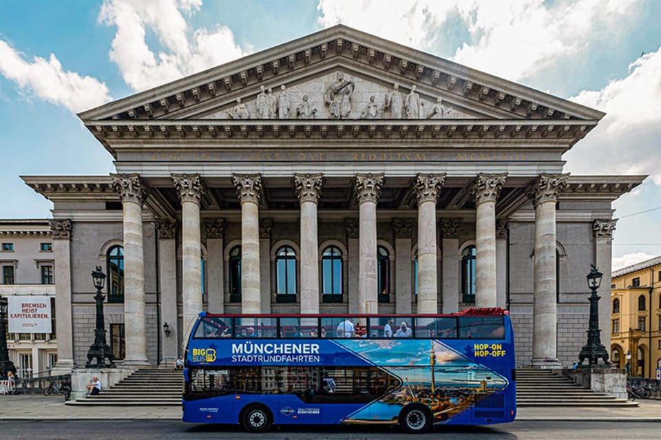 Munich: Big Bus Hop-On Hop-Off Sightseeing Bus Tour - Kunstareal to Eisbach: art quarter meets the river surfers