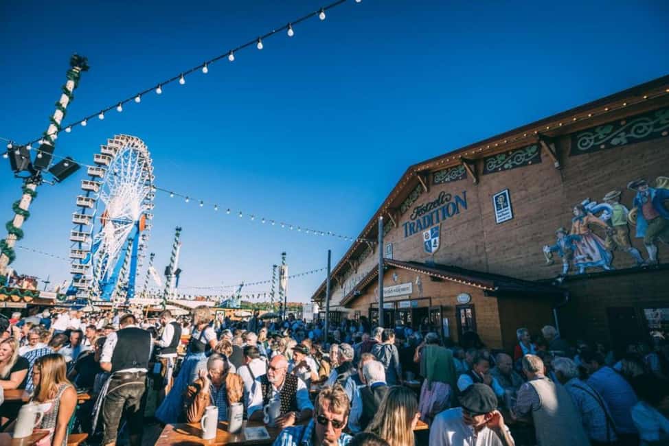 Munich: Oktoberfest Big Beer Tent Evening including table reservation - Meeting at Gotheplatz and walking in: getting your bearings fast