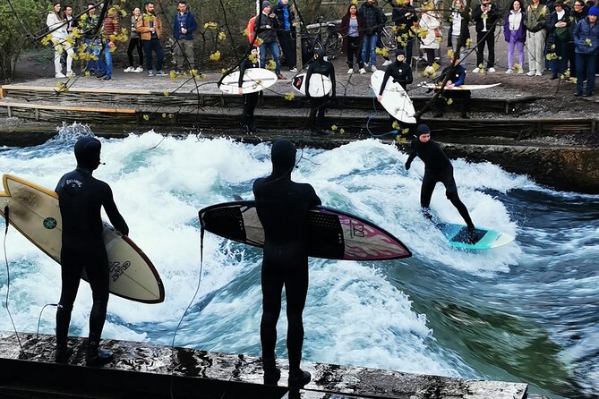 Private Munich Bike Tour: Flexible Times & Beer Garden Stop - Eisbachwelle: the year-round surf spectacle